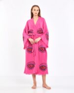 Orange Eye Pembe Kimono