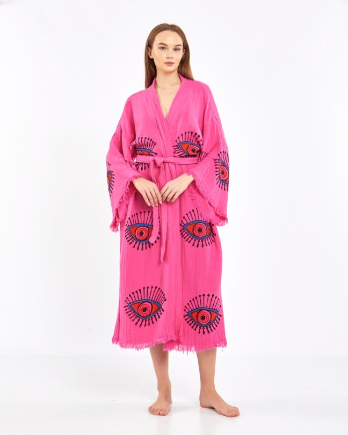 Orange Eye Pembe Kimono Orange Eye Pembe Kimono