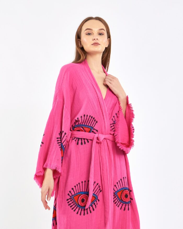 Orange Eye Pembe Kimono Orange Eye Pembe Kimono