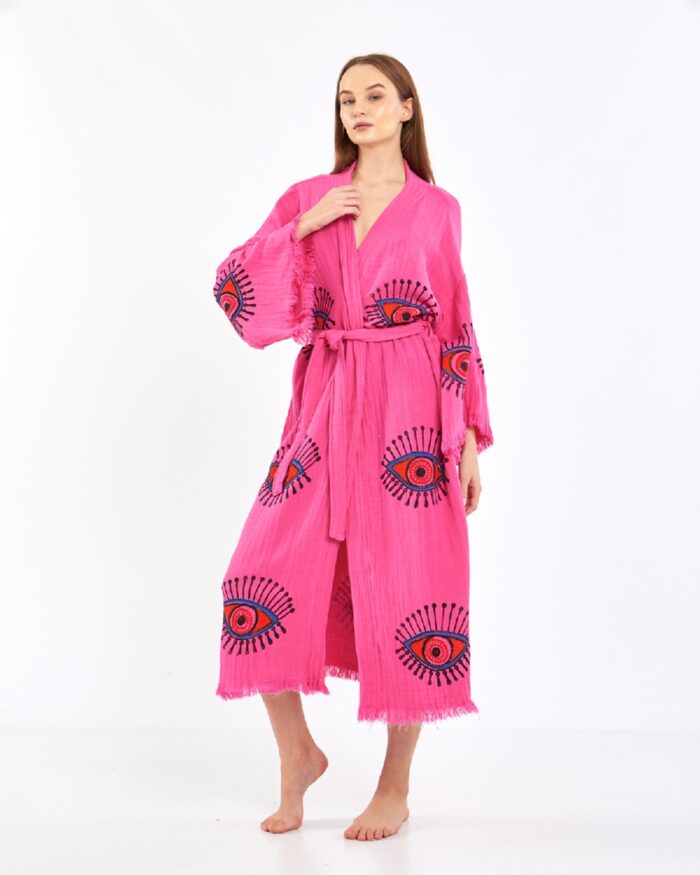 Orange Eye Pembe Kimono Orange Eye Pembe Kimono