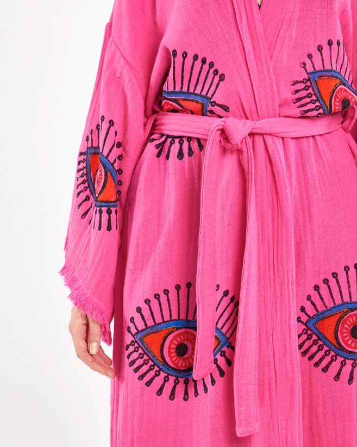 Orange Eye Pembe Kimono Orange Eye Pembe Kimono