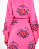 Orange Eye Pembe Kimono