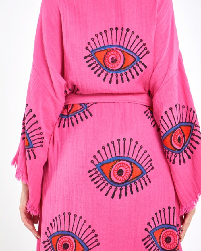 Orange Eye Pembe Kimono Orange Eye Pembe Kimono