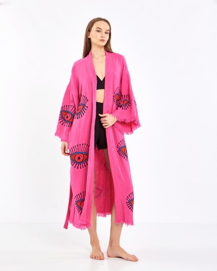 Orange Eye Pembe Kimono Orange Eye Pembe Kimono