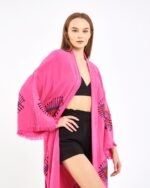 Orange Eye Pembe Kimono