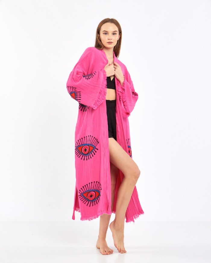 Orange Eye Pembe Kimono Orange Eye Pembe Kimono