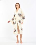 Orange Eye Langer Kimono
