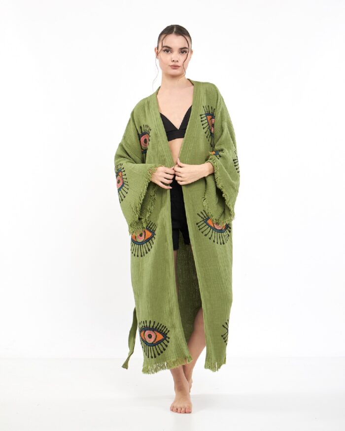 Orange Eye Yeşil Kimono Orange Eye Yeşil Kimono