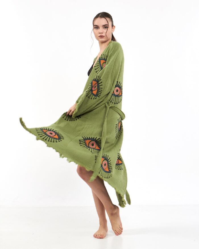 Orange Eye Yeşil Kimono Orange Eye Yeşil Kimono