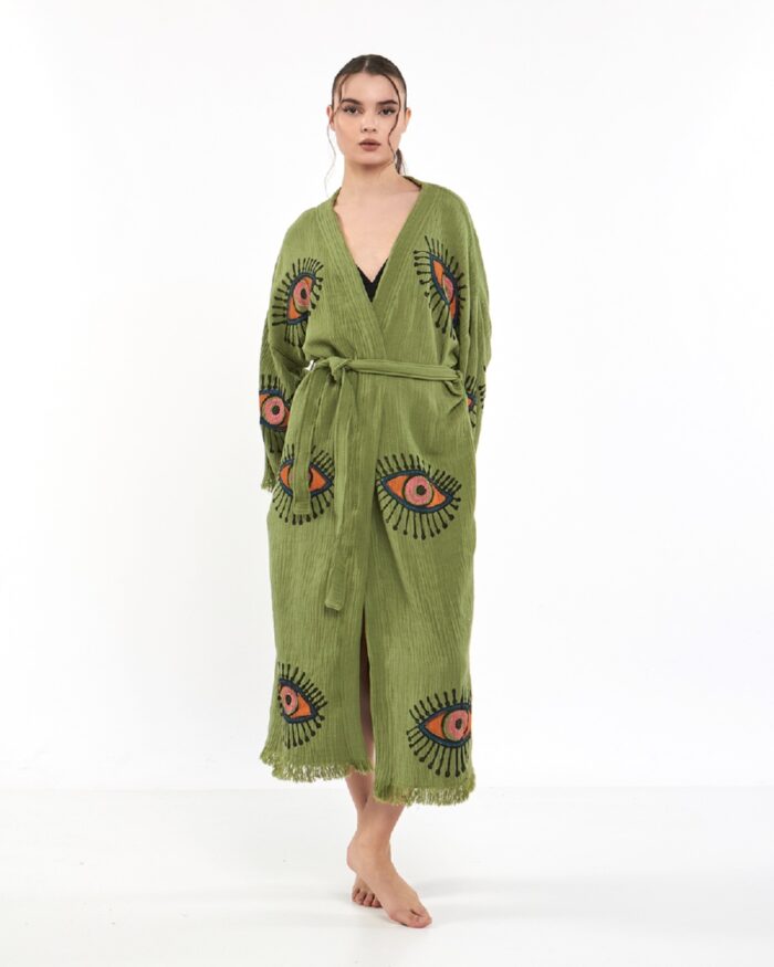 Orange Eye Yeşil Kimono Orange Eye Yeşil Kimono