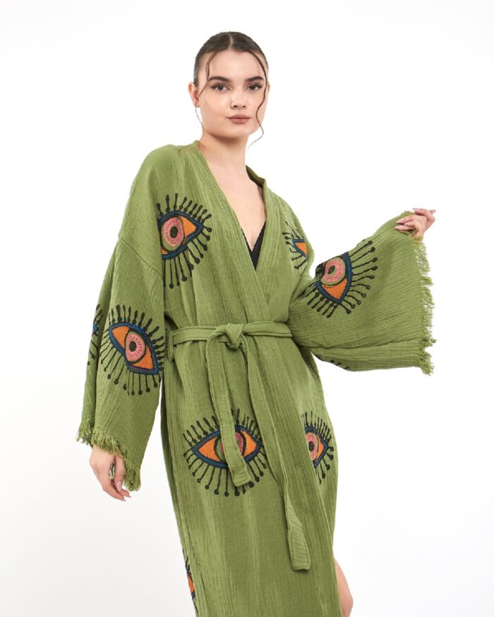Orange Eye Yeşil Kimono Orange Eye Yeşil Kimono