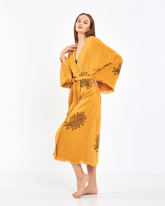 Palm Senfgelber Kimono Palm Senfgelber Kimono
