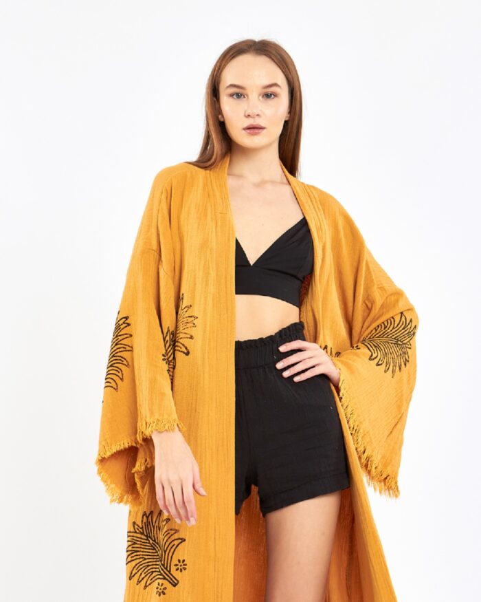 Palm Senfgelber Kimono Palm Senfgelber Kimono