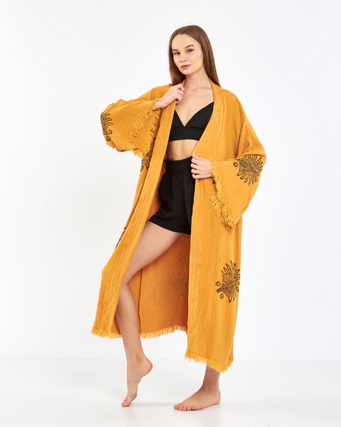 Palm Senfgelber Kimono Palm Senfgelber Kimono