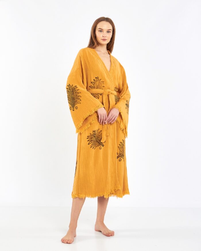 Palm Senfgelber Kimono Palm Senfgelber Kimono