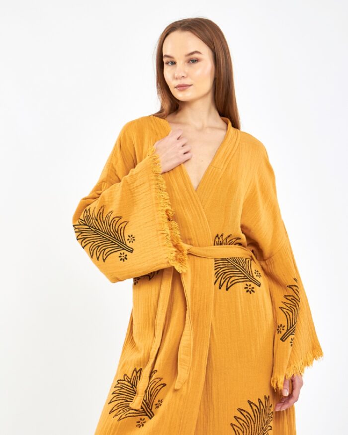 Palm Senfgelber Kimono Palm Senfgelber Kimono