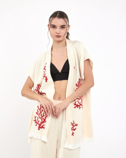 Red Tree Pantolonlu Müslin Yelek