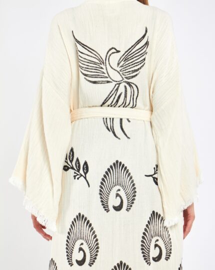 Tavus Kuşu Kimono