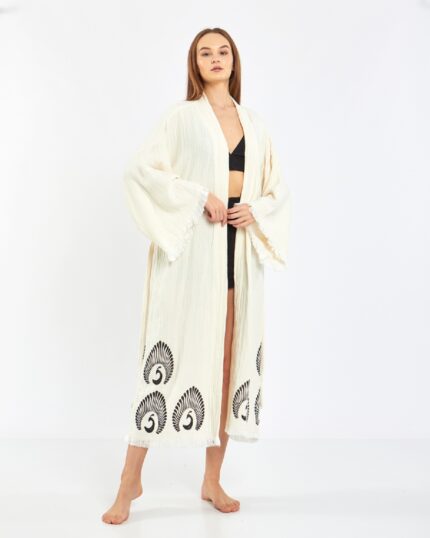 Tavus Kuşu Kimono