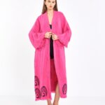 Pfauenrosa Kimono