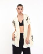 Talisman Schwarze Hose Musselinweste