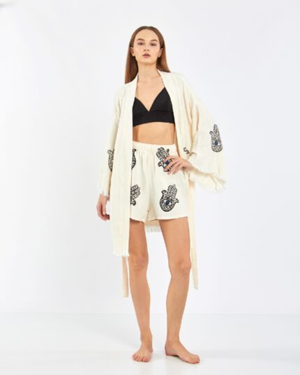 Tılsım Şortlu Takım Kimono