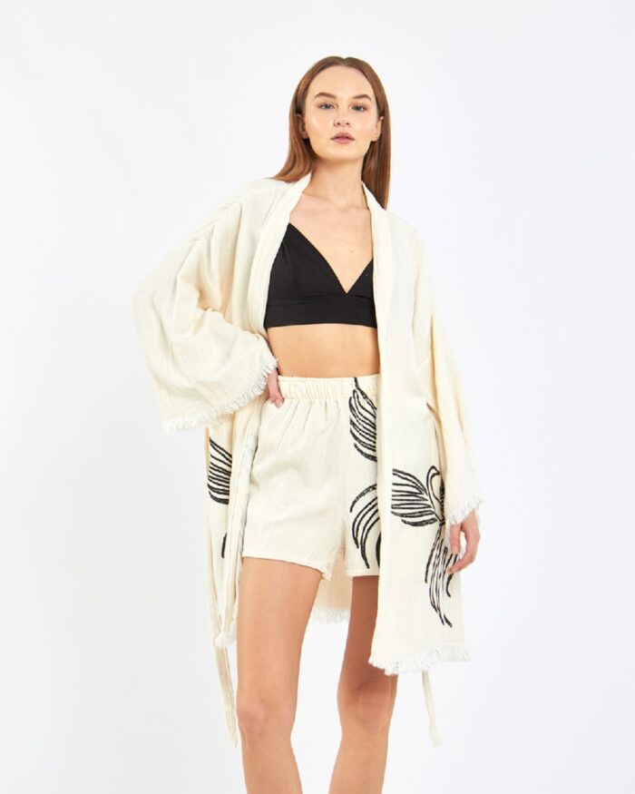 Tılsım Şortlu Takım Kimono Tılsım Şortlu Takım Kimono