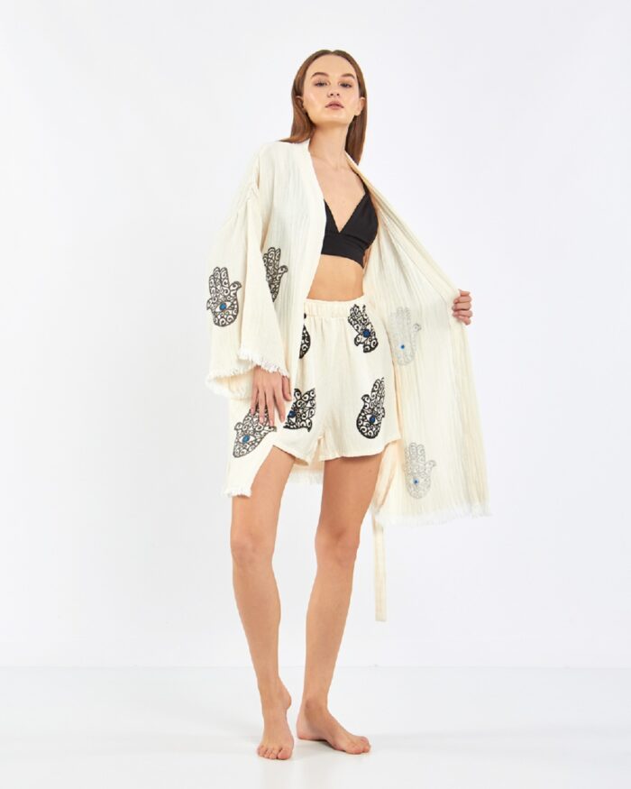 Tılsım Şortlu Takım Kimono Tılsım Şortlu Takım Kimono