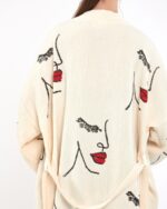 Frau Gesicht Mini Kimono