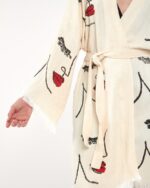 Frau Gesicht Mini Kimono
