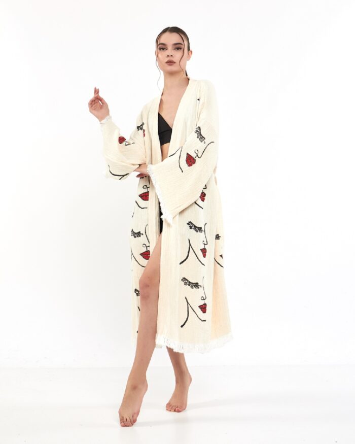 Woman Face Tall Kimono Woman Face Tall Kimono