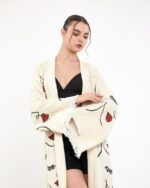 Woman Face Tall Kimono