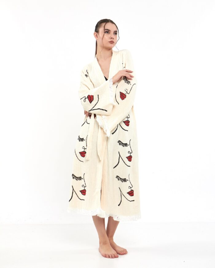 Woman Face Tall Kimono Woman Face Tall Kimono