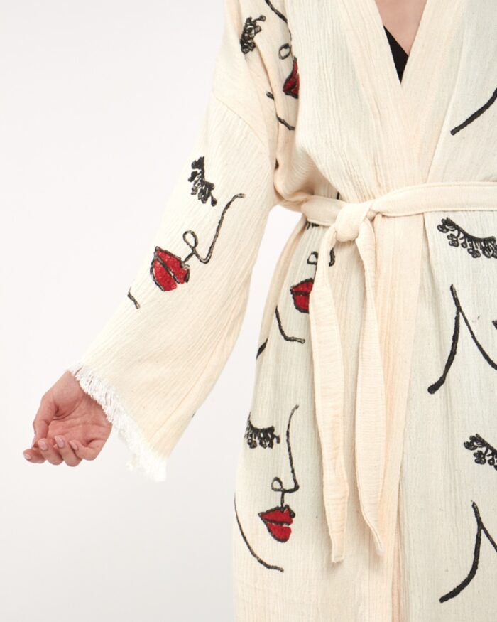 Woman Face Tall Kimono Woman Face Tall Kimono