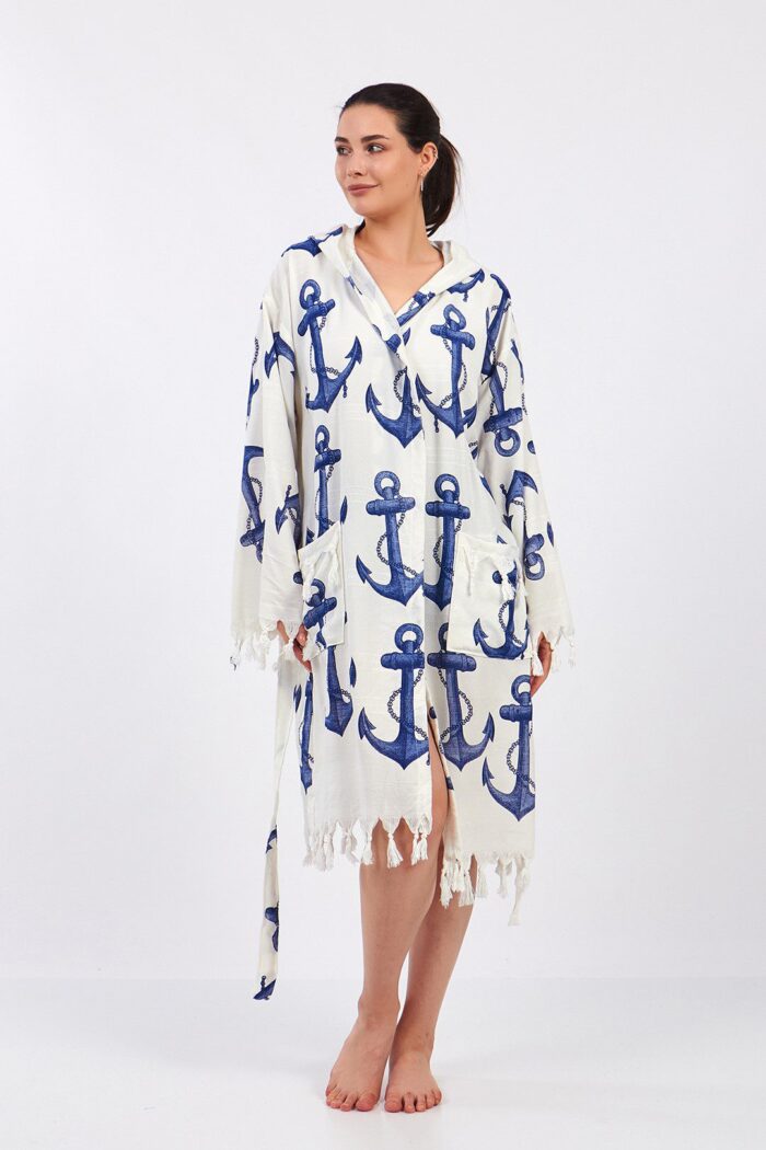 anchor-fiskon-baskili-pamuklu-muslin-kimono-1 Anchor Fiskon Baskılı Pamuklu Müslin Kimono - الصورة 13