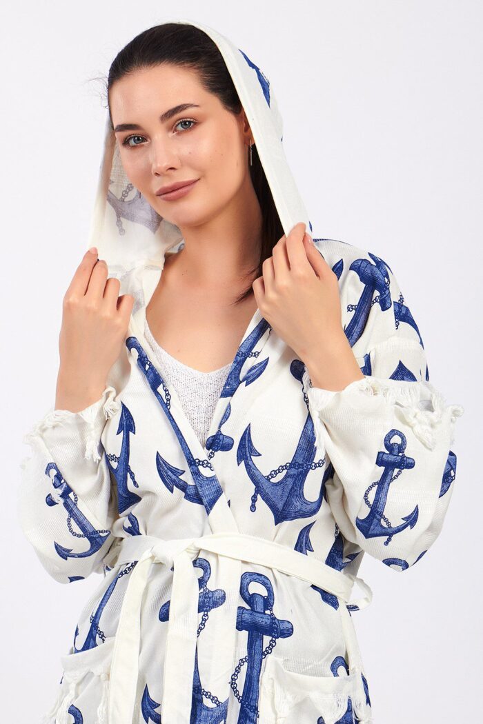 anchor-fiskon-baskili-pamuklu-muslin-kimono-12 Anchor Fiskon Baskılı Pamuklu Müslin Kimono - الصورة 2