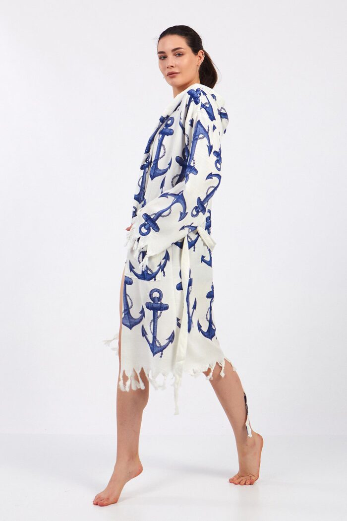 anchor-fiskon-baskili-pamuklu-muslin-kimono-4 Anchor Fiskon Baskılı Pamuklu Müslin Kimono - الصورة 11