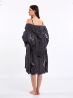 ⁦Leopard Antrasit Kimono⁩ - الصورة ⁦13⁩