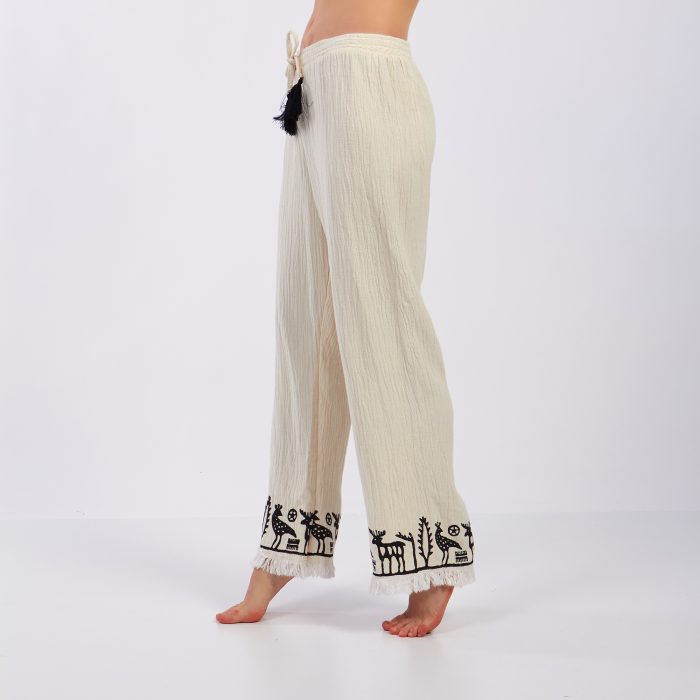 Hitit Desenli Müslin Pantolon - Görsel 4