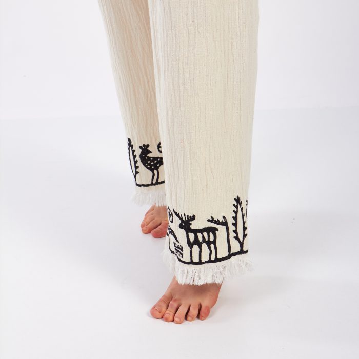 Hitit Desenli Müslin Pantolon - Görsel 2